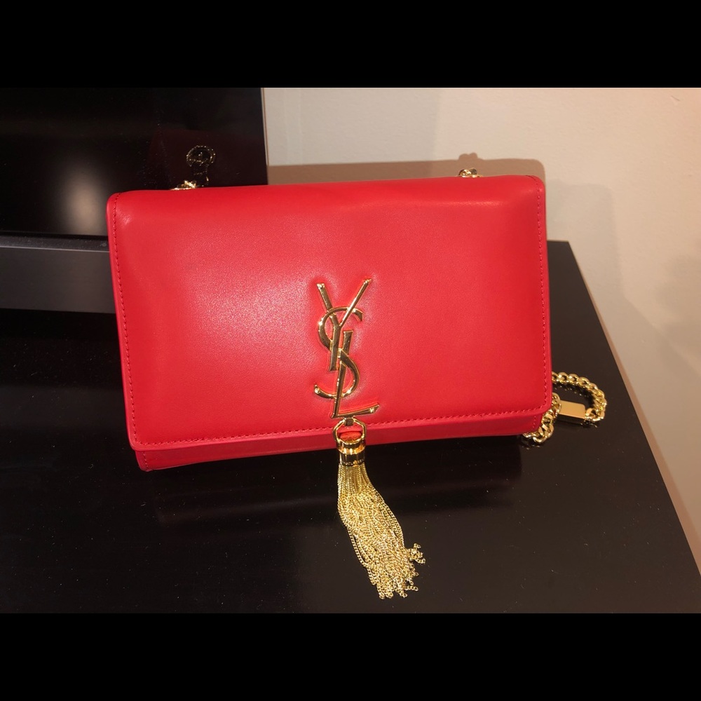 Red tassel YSL clutch bag - Picture 1 of 8
